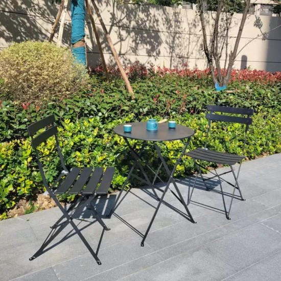 Metal Table & 2 Chairs